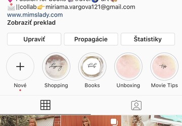 Instagram Story produkt/službu