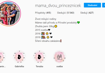Placené stories na instagramový profil - mama_dvou_princeznicek