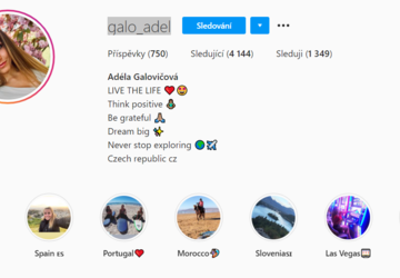 Placené stories na instagramový profil - galo_adel