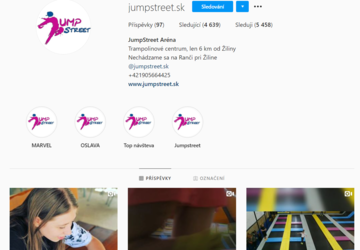 Placený příspěvek na instagramový profil - jumpstreet.sk
