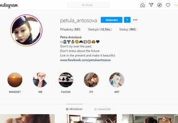  Placený příspěvek na instagram @petula_antosova pro 12 500 uživatelů