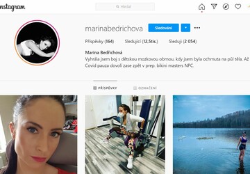 Placený příspěvek na instagram @marinabedrichova pro 12 500 uživatelů